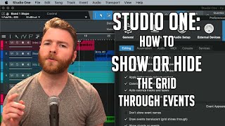 Studio One How to show or hide the grid through events [upl. by Nealson]