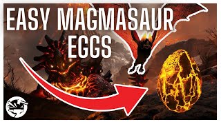 How To Get Easy Magmasaur Eggs  Ark Fjordur [upl. by Adnilak]