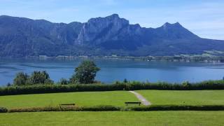 Вид на озеро Mondsee Austria [upl. by Oigroig]