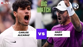 ATP LIVE CARLOS ALCARAZ VS HADY HABIB ATP PARIS OLYMPICS 2024 TENNIS PREVIEW STREAM [upl. by Jandy]