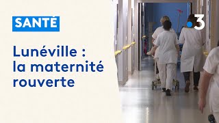 Lhôpital de Lunéville rouvre le service maternité [upl. by Franck]