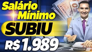 ATENÇÃO AUMENTO no SALÁRIO MÍNIMO para R 1989 VEJA quem tem DIREITO [upl. by Lleryt437]