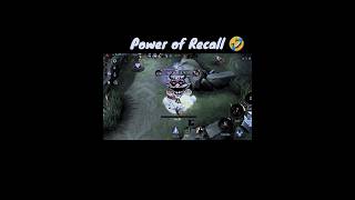 Power of Recall 🤣 gusion mobilelegends mlbb shorts [upl. by Earized]