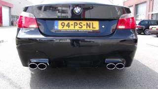 BMW E60 545I V8 Double Exhaust system Nice sound by Maxiperformance [upl. by Havstad]