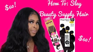 How To Slay Beauty Supply Hair under 60 ft Janet Collection HD Closure  Organique Hair [upl. by Evelyn751]