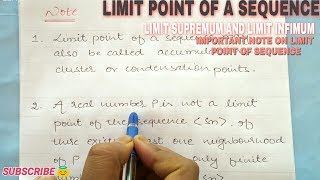 LIMIT POINT OF A SEQUENCE  LIMIT POINT OF A SEQUENCE IN HINDI 🔥 [upl. by Dammahom]