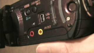 Part 3 Canon FS100 Where to Find Ports and Settings [upl. by Woodman]