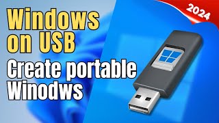 Run Windows Anywhere Anytime from USB Create a Portable Windows 1011 USB Drive [upl. by Helbonia662]