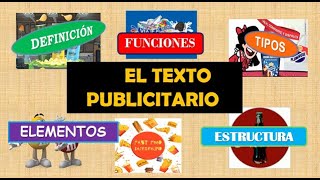 Texto publicitario Definición funciones estructura tipos y elementos [upl. by Lafleur121]