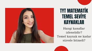 TEMEL SEVİYE TYT MATEMATİK KAYNAK ÖNERİLERİ Nasıl bir yol izlenebilir [upl. by Brianne]