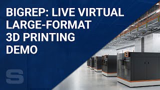 BigRep Live Virtual LargeFormat 3D Printing Demo [upl. by Towers]