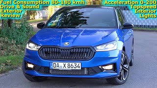 NEW Skoda Fabia Style 2022 10 TSI 110HP 0100 POV Test Drive 923 Joe Black [upl. by Llesirg597]