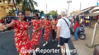 Goan Reporter News Foreigners Dancing at the Carnival Intruz de Cavelossim on Tuesday [upl. by Hannad]