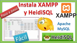 Como Descargar e Instalar Xampp para Windows  Apache MySql  HeidiSQL  Paso a paso [upl. by Tu917]