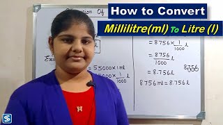 Conversion of Millilitre To Litre  How To Convert Millilitre To litre  Millilitre To Litre [upl. by Ynad]