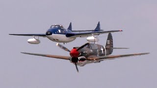 2024 Westmoreland County Airshow  P40 amp Vampire Formation Flight [upl. by Ydnerb]