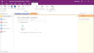 Quick Tip Microsoft OneNote Audio Recording [upl. by Salinas]