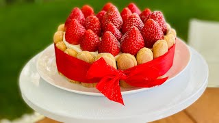 Strawberry cheesecake Easy Recipe shorts [upl. by Leilamag]