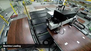 Biesse Systems Winstore 3D K1 Rover BFT Kitchen Doors Production System [upl. by Herahab]