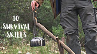 10 Tecniche SURVIVAL e BushCraft che DEVI Conoscere 🔥 [upl. by Lindsley]