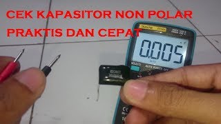 Cara mengecek kapasitor non polar menggunakan multitester zt101 [upl. by Previdi]