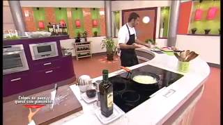 Receta Crepes de pavo y queso con pimientos [upl. by Guillemette]