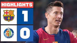 FC BARCELONA 1  0 GETAFE CF  RESUMEN LALIGA EA SPORTS [upl. by Arbed]