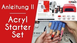 acryl nägel set Anleitung  acrylnägel selber machen  Vortstellung acrylnägel starterset  Tutorial [upl. by Heigl]