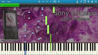 SONY ERICSSON G900 RINGTONES IN SYNTHESIA  Piano Tutorial [upl. by Silletram]