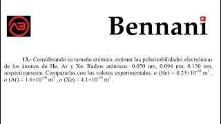 Polarizabilidad Electrónica TEMA4Prob13 [upl. by Certie]