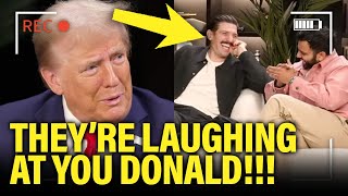 BRUTAL Trump gets blatantly LAUGHED AT during podcast interview [upl. by Erminie]