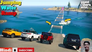 indian car vs high speed jumping water rods test ll Krishna Crazy Gamer 20 ll 👋☺️☺️😜 [upl. by Rawdin]