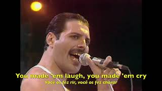 Queen  Bohemian Rhapsody  Radio Ga Ga  Live Aid Tradução  HQ [upl. by Emery]