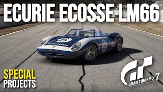 GT7  6 Ecurie Ecosse LM66 Build Tutorial  Special Projects [upl. by Elleira]