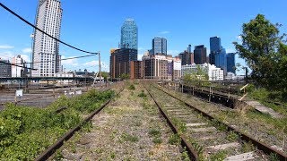 ⁴ᴷ⁶⁰ Abandoned NYC Rail Line in Long Island City Queens Montauk Cutoff Narrated [upl. by Enitnelav674]