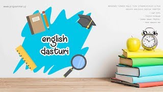 01 Kirish  English dasturini yaratish  AMS [upl. by Gaynor314]