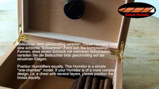 Position Humidor Befeuchter Humidifier [upl. by Skelly]