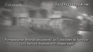 Golpe Español del 23F en el canal valenciano en 1981 SPEN Subtitulos [upl. by Ellerad]