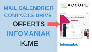 INFOMANIAK IkMe  Adresse MAIL gratuite et calendrier contacts drive … OFFERTS France  2021 [upl. by Orlando]