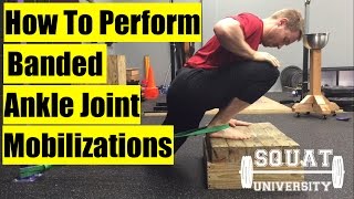 Banded Joint Mobilizations for Stiff Ankles [upl. by Noerb56]