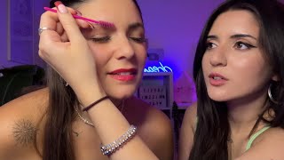 ASMR Trying To Give My Friend Tingles pt 2 😴 Tracing Brushing Personal Attention [upl. by Henriha]