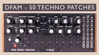 Moog DFAM 50 Techno PresetsPatches Bass Perc Generative [upl. by Krisha]