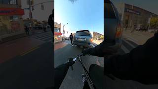 Worst timing ever jaywalking brakeless citycycling fixedgearbike [upl. by Kat128]