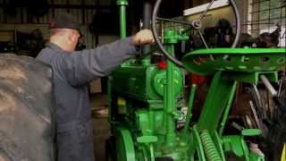 Cranking 1937 John Deere Model B [upl. by Duwalt]