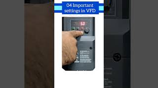 Important settings in VFDelectrical electricaleducation automation vfd motorcontrol siemens [upl. by Enahs]
