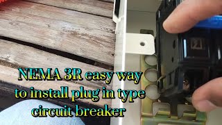 NEMA 3R easy way to install with plug in type circuit breaker jawbonetv [upl. by Kaslik]