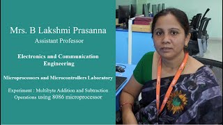 Multibyte Addition and Subtraction using 8086 Microprocessor MPMC Lab by Mrs B Lakshmi Prasanna [upl. by Grete759]