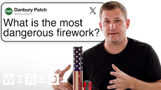 Pyrotechnician Answers Fireworks Questions From Twitter  Tech Support  WIRED [upl. by Ailahtan]