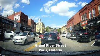 Paris Ontario Drive Through Downtown Area September 2124 [upl. by Iidnarb]