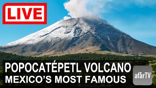 🔴 Live Now 247 Popocatépetl Volcano on the borders of Mexico City Multicams [upl. by Hannaj]